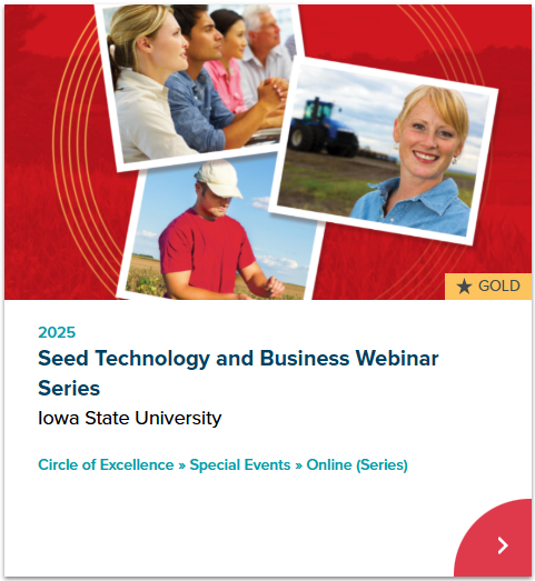 Iowa State University’s Graduate Program in Seed Technology and Business Wins Prestigious CASE Gold Award for Global Webinar Series